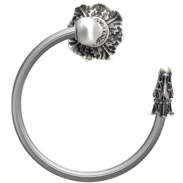 Carpe Diem Hardware - Acanthus Swing Towel Reeded Ring Right Renaissance Style - Soft Gold