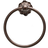 Carpe Diem Hardware - Acanthus Full Swing Towel Smooth Ring Renaissance Style - Soft Gold