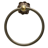 Carpe Diem Hardware - Acanthus Full Swing Towel Smooth Ring Renaissance Style - Antique Brass
