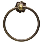 Carpe Diem Hardware - Acanthus Full Swing Towel Reeded Ring Renaissance Style - Antique Brass