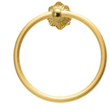 Carpe Diem Hardware - Acanthus Full Swing Towel Reeded Ring Renaissance Style - Gilded Mercury