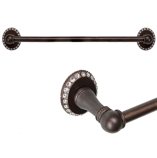 Carpe Diem Hardware - Cache 16'' O.C. (Approximately) Towel Bar 5/8'' Smooth Center - Oil Rubbed Bronze