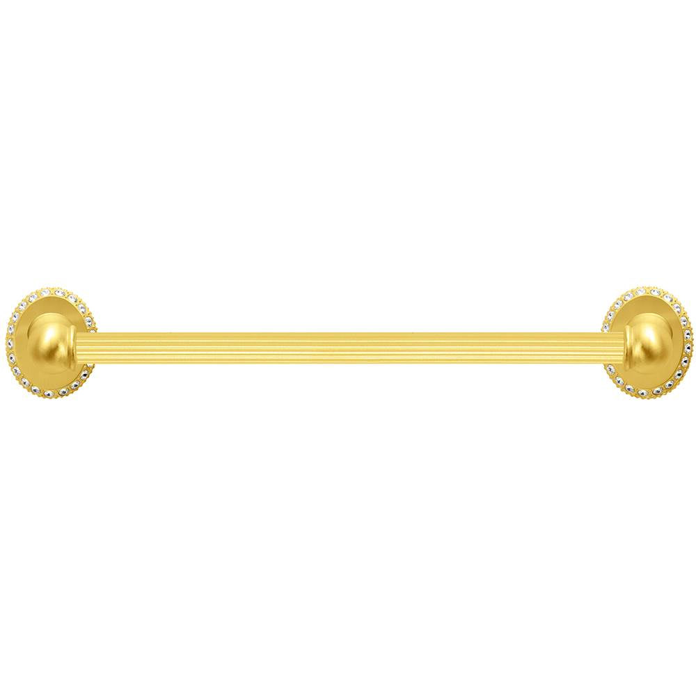 Carpe Diem Hardware - Cache 16'' O.C. (Approximately) Towel Bar 5/8'' Reeded Center - Gilded Mercury