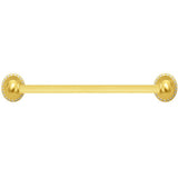 Carpe Diem Hardware - Cache 16'' O.C. Approx Towel Bar 5/8'' Reeded Center - Gilded Mercury