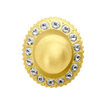 Carpe Diem Hardware - Cache Hook w/ Swarovski Crystals - Gilded Mercury