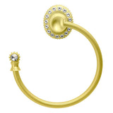Carpe Diem Hardware - Cache Swing Towel Reeded Ring Left - Soft Gold