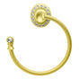 Carpe Diem Hardware - Cache Swing Towel Reeded Ring Left - Soft Gold
