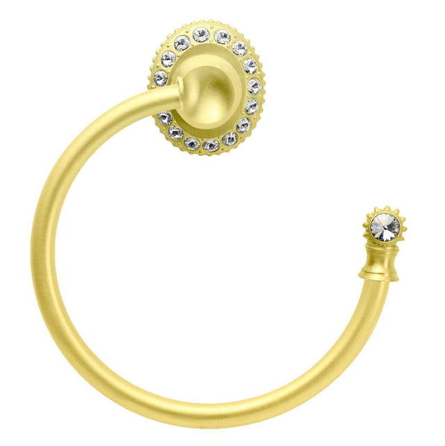 Carpe Diem Hardware - Cache Swing Towel Smooth Ring Right - Soft Gold