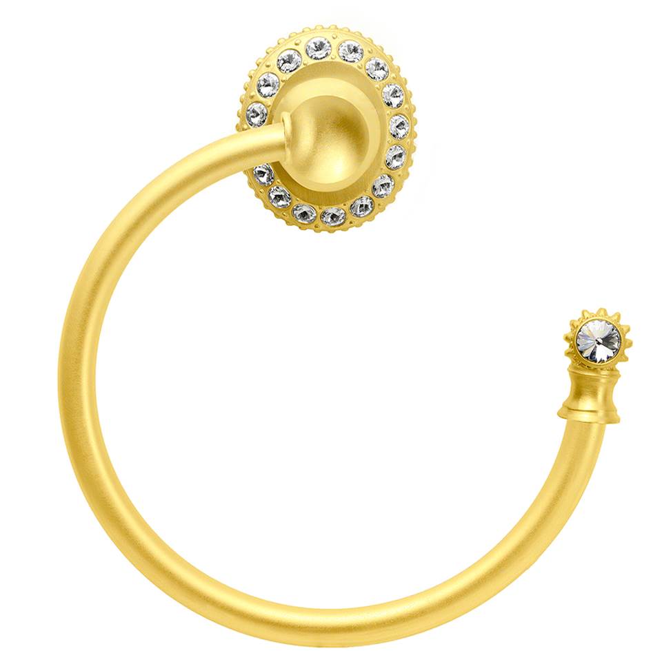 Carpe Diem Hardware - Cache Swing Towel Smooth Ring Right - Gilded Mercury