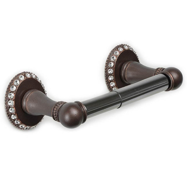 Carpe Diem Hardware - Cache Tissue Post With Swarovski Clear Crystals - Oil Rubbed Bronze