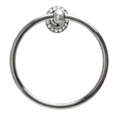 Carpe Diem Hardware - Cache Full Swing Towel Reeded Ring w/ Swarovski Crystals - Chalice