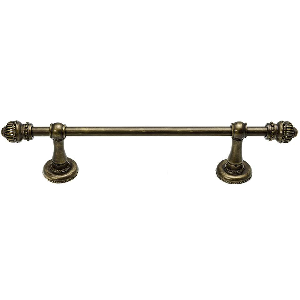 Carpe Diem Hardware - Cricket Cage 24'' O.C. (Approximately) Towel Bar 5/8'' Smooth Center - Antique Brass