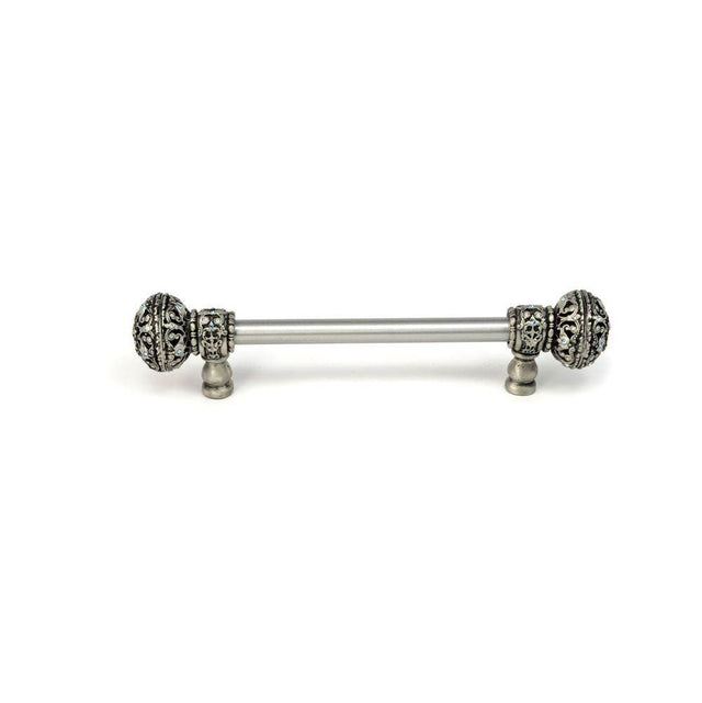 Carpe Diem Hardware - Juliane Grace 6'' O.C. Approx w/ 1/2'' Smooth Center Long Pull Large Finial w/ Swarovski Crystals - Chalice