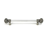 Carpe Diem Hardware - Juliane Grace 9'' O.C. Approx w/ 1/2'' Smooth Center Long Pull Large Finial w/ Swarovski Crystals - Chalice