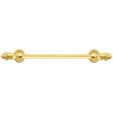 Carpe Diem Hardware - Cache Ii 16'' O.C. (Approximately) Towel Bar With 80 Rivoli Swarovski Clear Crystals With 5/8'' Smooth Center - Gilded Mercury