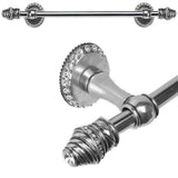 Carpe Diem Hardware - Cache Ii 16'' O.C. Approx Towel Bar w/ 80 Rivoli Swarovski Crystals w/ 5/8'' Smooth Center - Chalice