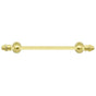 Carpe Diem Hardware - Cache Ii 16'' O.C. Approx Towel Bar w/ 80 Rivoli Swarovski Crystals w/ 5/8'' Reeded Center - Soft Gold