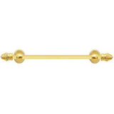 Carpe Diem Hardware - Cache Ii 16'' O.C. (Approximately) Towel Bar With 80 Rivoli Swarovski Clear Crystals With 5/8'' Reeded Center - Gilded Mercury