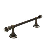 Carpe Diem Hardware - Cache Ii 24'' O.C. Approx Towel Bar w/ 80 Rivoli Swarovski Crystals w/ 5/8'' Smooth Center - Antique Brass