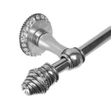 Cache Ii 24'' O.C. (Approximately) Towel Bar With 80 Rivoli Swarovski Clear Crystals With 5/8'' Smooth Center