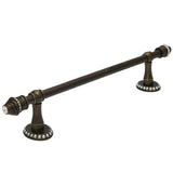 Carpe Diem Hardware - Cache Ii 36'' O.C. Approx Towel Bar w/ 80 Rivoli Swarovski Crystals w/ 5/8'' Smooth Center - Antique Brass