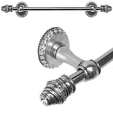 Carpe Diem Hardware - Cache Ii 36'' O.C. Approx Towel Bar w/ 80 Rivoli Swarovski Crystals w/ 5/8'' Smooth Center - Chalice