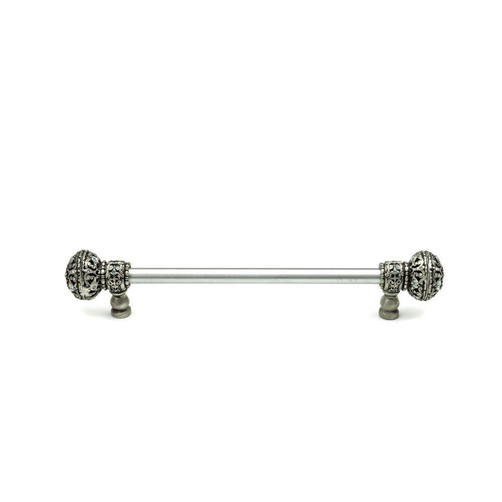 Carpe Diem Hardware - Juliane Grace 12'' O.C. Approx w/ 1/2'' Smooth Center Long Pull Large Finial w/ Swarovski Crystals - Chalice