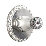 Carpe Diem Hardware - Cache II Hook (Large Escutcheon) With Swarovski Clear Crystals - Chalice