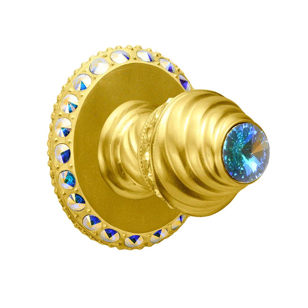 Carpe Diem Hardware - Cache Ii Large Hook With 40 Rivoli Swarovski Aurore Boreale Crystals - Gilded Mercury