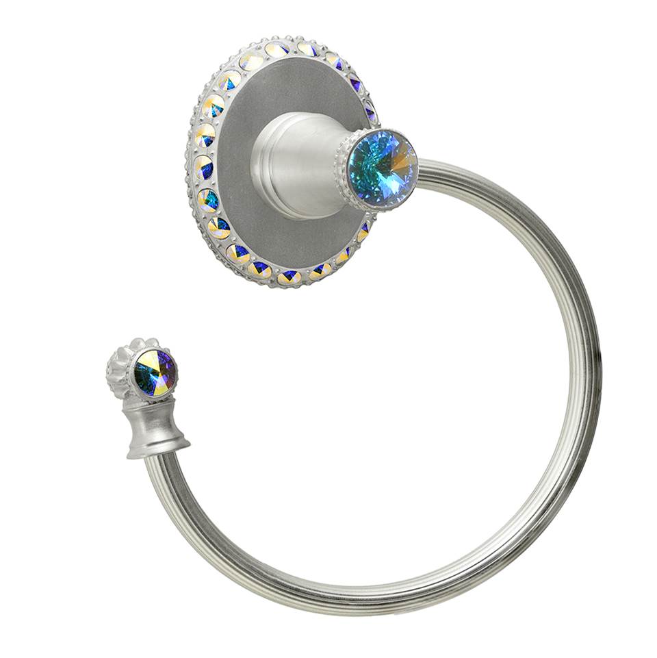 Carpe Diem Hardware - Carpe Diem 1835R-23Ab Cache Chrysalis Swing Towel Reeded Ring Left W/ Swarovski Crystals - Chrysalis