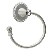 Carpe Diem Hardware - Carpe Diem 1835R-23C Cache Chrysalis Swing Towel Reeded Ring Left W/ Swarovski Crystals - Chrysalis
