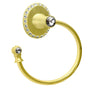 Carpe Diem Hardware - Cache Ii Swing Towel Reeded Ring Left w/ Swarovski Crystals - Chalice