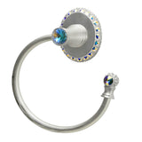 Carpe Diem Hardware - Carpe Diem 1836R-23Ab Cache Chrysalis Swing Towel Reeded Ring Right W/ Swarovski Crystals - Chrysalis