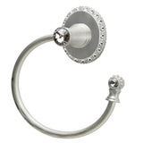Carpe Diem Hardware - Carpe Diem 1836R-23C Cache Chrysalis Swing Towel Reeded Ring Right W/ Swarovski Crystals - Chrysalis