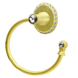 Carpe Diem Hardware - Cache Ii Swing Towel Reeded Ring Right w/ Swarovski Crystals - Chalice