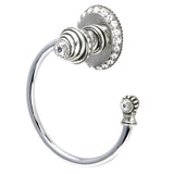Carpe Diem Hardware - Cache Ll Large Swing Towel Smooth Ring Right w/ 42 Rivoli Swarovski Crystals - Chalice