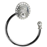 Cache Ll Large Swing Towel Reeded Ring Right With 42 Rivoli Swarovski Clear Crystals