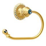 Carpe Diem Hardware - Cache Ll Large Swing Tissue Smooth Ring Left With 42 Rivoli Swarovski Aurore Boreale Crystals - Gilded Mercury