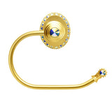 Cache Ll Large Swing Tissue Smooth Ring Right With 42 Rivoli Swarovski Aurore Boreale Crystals