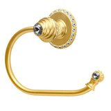 Carpe Diem Hardware - Cache Ll Large Swing Tissue Smooth Ring Right w/ 42 Rivoli Swarovski Crystals - Gilded Mercury