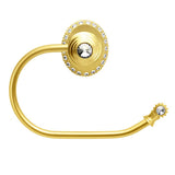 Cache Ll Large Swing Tissue Smooth Ring Right With 42 Rivoli Swarovski Clear Crystals