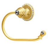 Carpe Diem Hardware - Cache Ll Large Swing Tissue Reeded Ring Right w/ 42 Rivoli Swarovski Crystals - Gilded Mercury