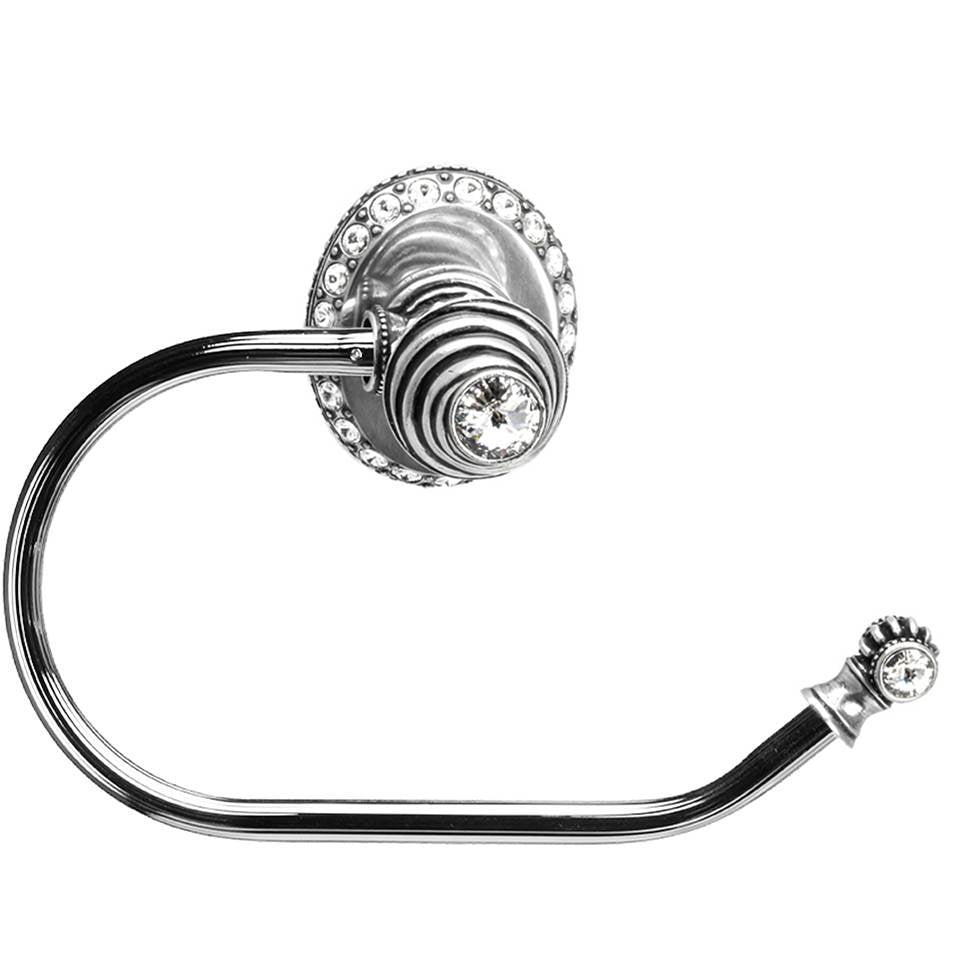 Carpe Diem Hardware - Cache Ll Large Swing Tissue Reeded Ring Right With 42 Rivoli Swarovski Crystals - Chalice