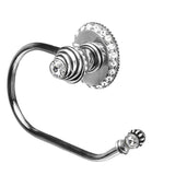 Cache Ll Large Swing Tissue Reeded Ring Right w/ 42 Rivoli Swarovski Crystals