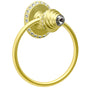 Carpe Diem Hardware - Cache Ll Full Swing Towel Smooth Ring Right w/ Swarovski Crystals - Soft Gold