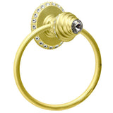 Carpe Diem Hardware - Cache Ll Full Swing Towel Reeded Ring Right w/ Swarovski Crystals - Chalice