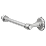 Carpe Diem Hardware - Cache II Tissue Bar Left (Large Escutcheon) With Swarovski Clear Crystals - Satin