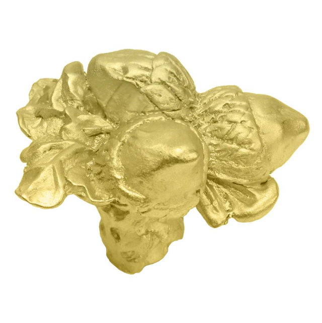 Carpe Diem Hardware - Triple Acorn & Oak Leaf Large Knob - Chalice