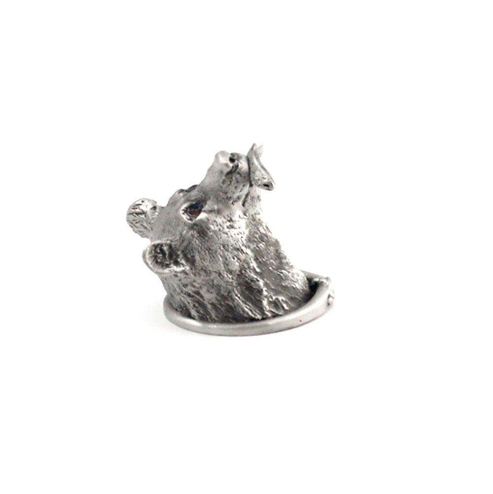 Carpe Diem Hardware - Large Bear Head Knob w/ Fish In Mouth - Chalice