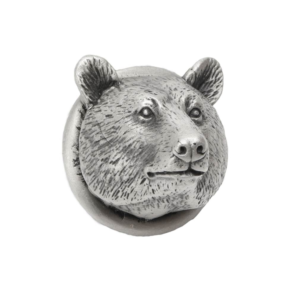 Carpe Diem Hardware - Small Bear Head Knob - Antique Brass